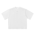 Plain white t-shirt on a white background