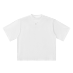 Plain white t-shirt on a white background