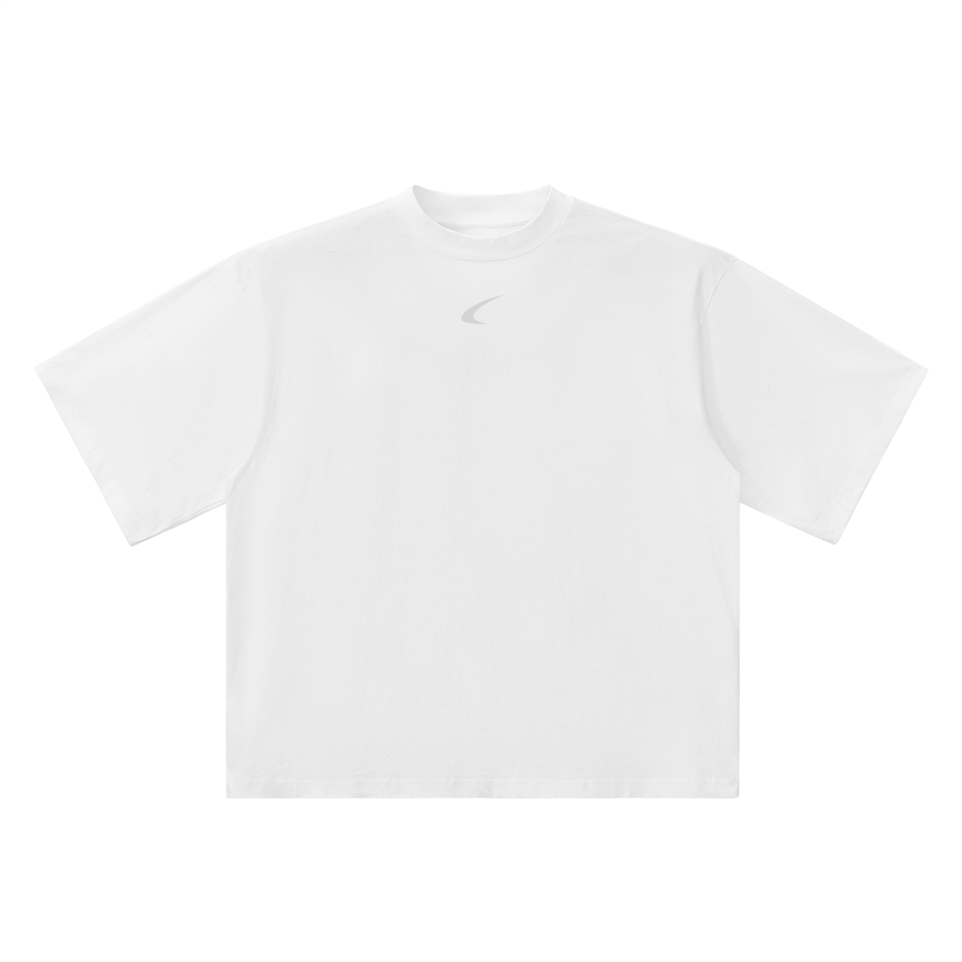Plain white t-shirt on a white background