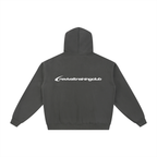 Black hoodie with 'REVIVALTYRAININGCLUB' logo on the back against a white background