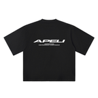 Black t-shirt on a white background