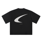 Black t-shirt with 'GET WORK DONE' text on a white background