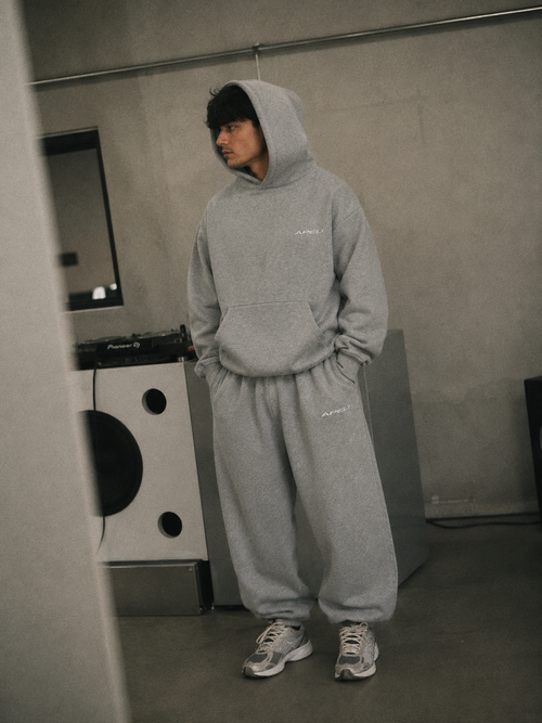 APELI ESSENCE HOODIE - GREY MARL