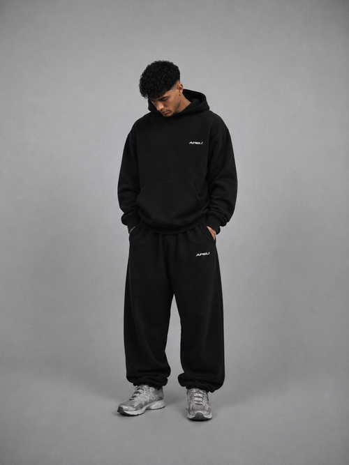 APELI ESSENCE HOODIE - BLACK