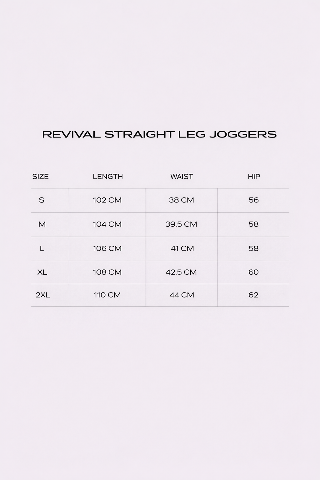TRAINING STRAIGT LEG JOGGERS