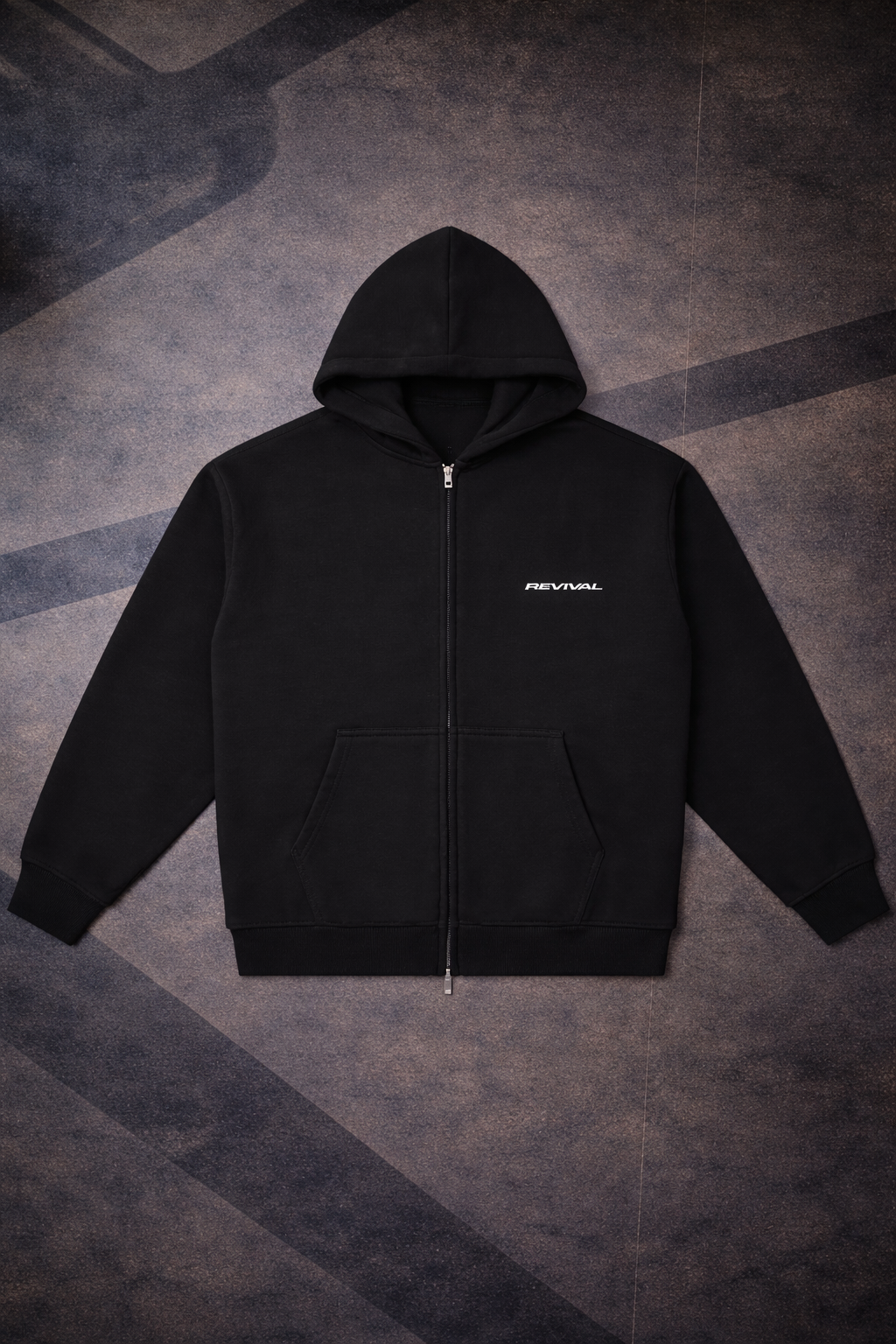 REVIVAL RELAXED ZIP-UP HOODIE
