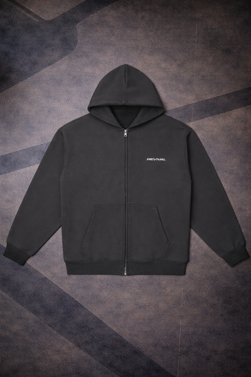 REVIVAL RELAXED ZIP-UP HOODIE